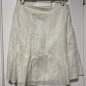Loft  White Skirt